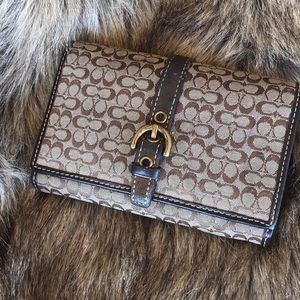 Coach Signature Brown Wallet